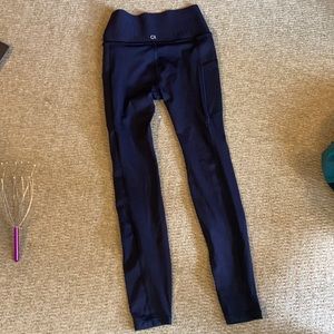 Navy Blue Cropped Gap Leggings